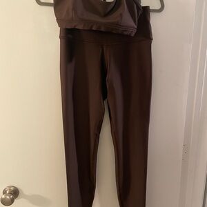 Brown Alo Workout Set